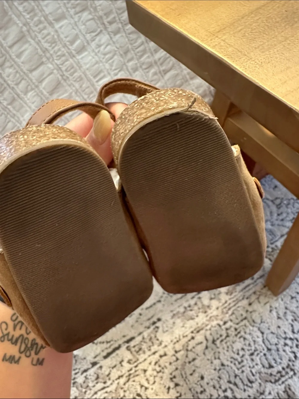 Old Navy faux suede clogs toddler